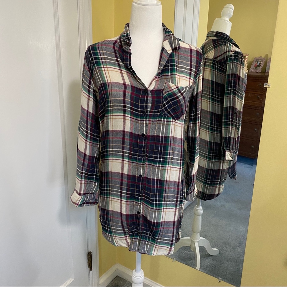 Long sleeve flannel dress